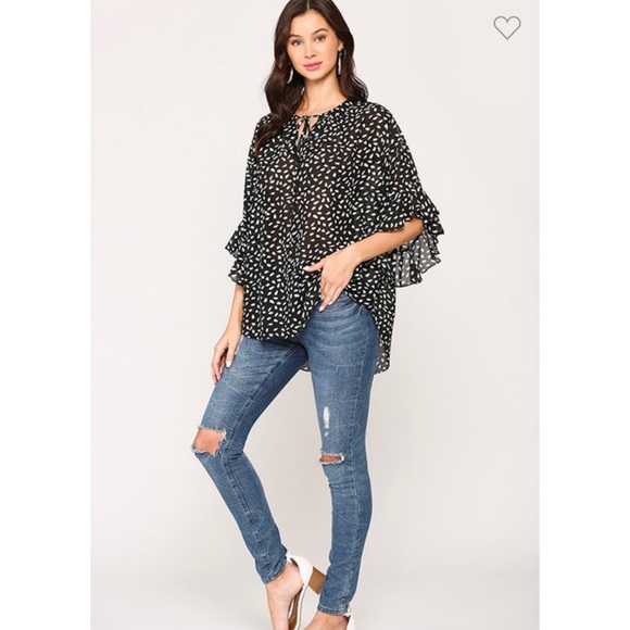 Black White Blouse by Gigio - Picture 9 of 14